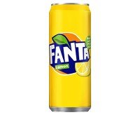 Can Fanta Lemon Sleek 330ml x 24