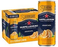 Can 6 Pack San Pellegrino Aranciata Orange 330ml x 4