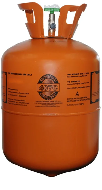 R407C Refrigerant 25lb. Cylinder